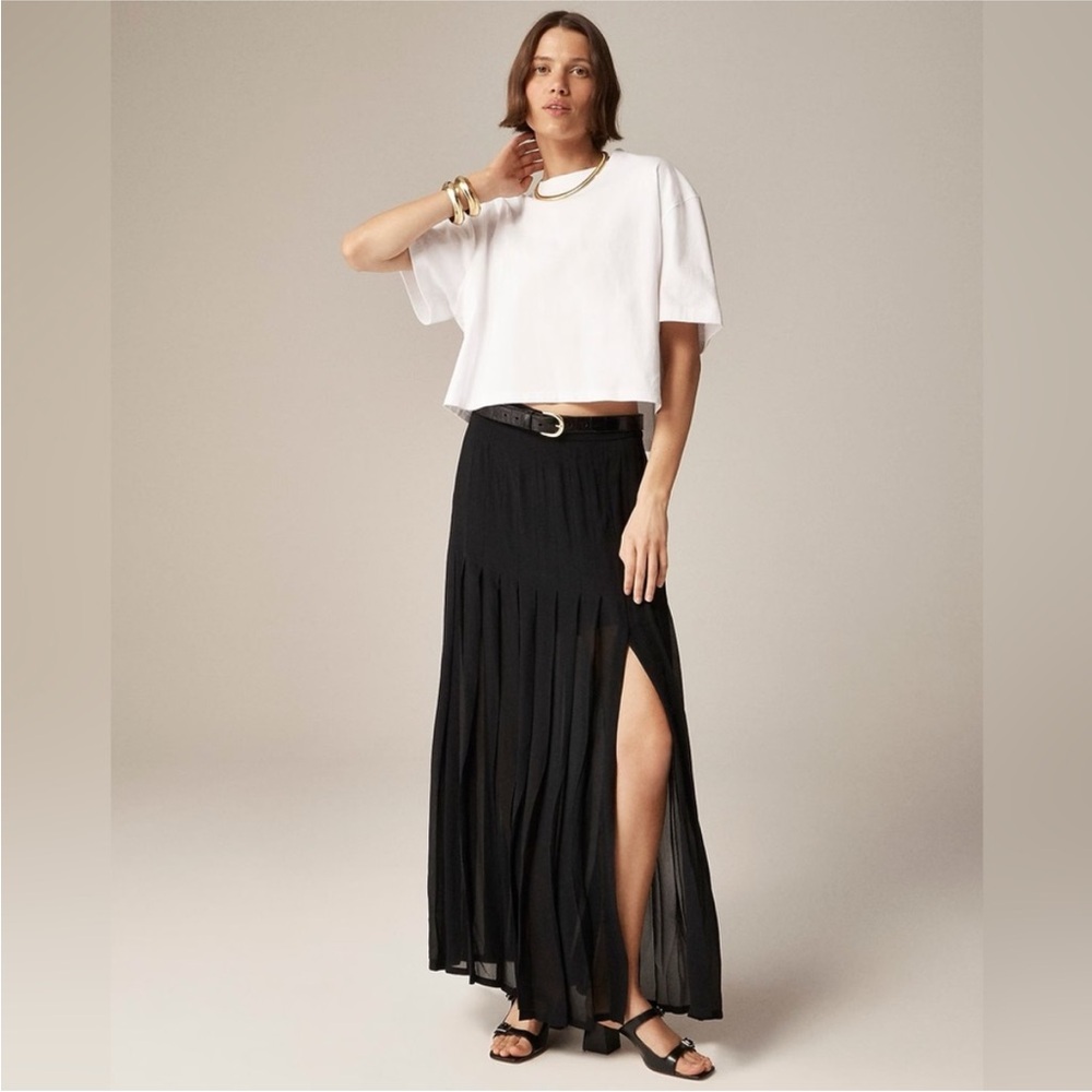 J.Crew Collection Maxi Skirt in sheer chiffon